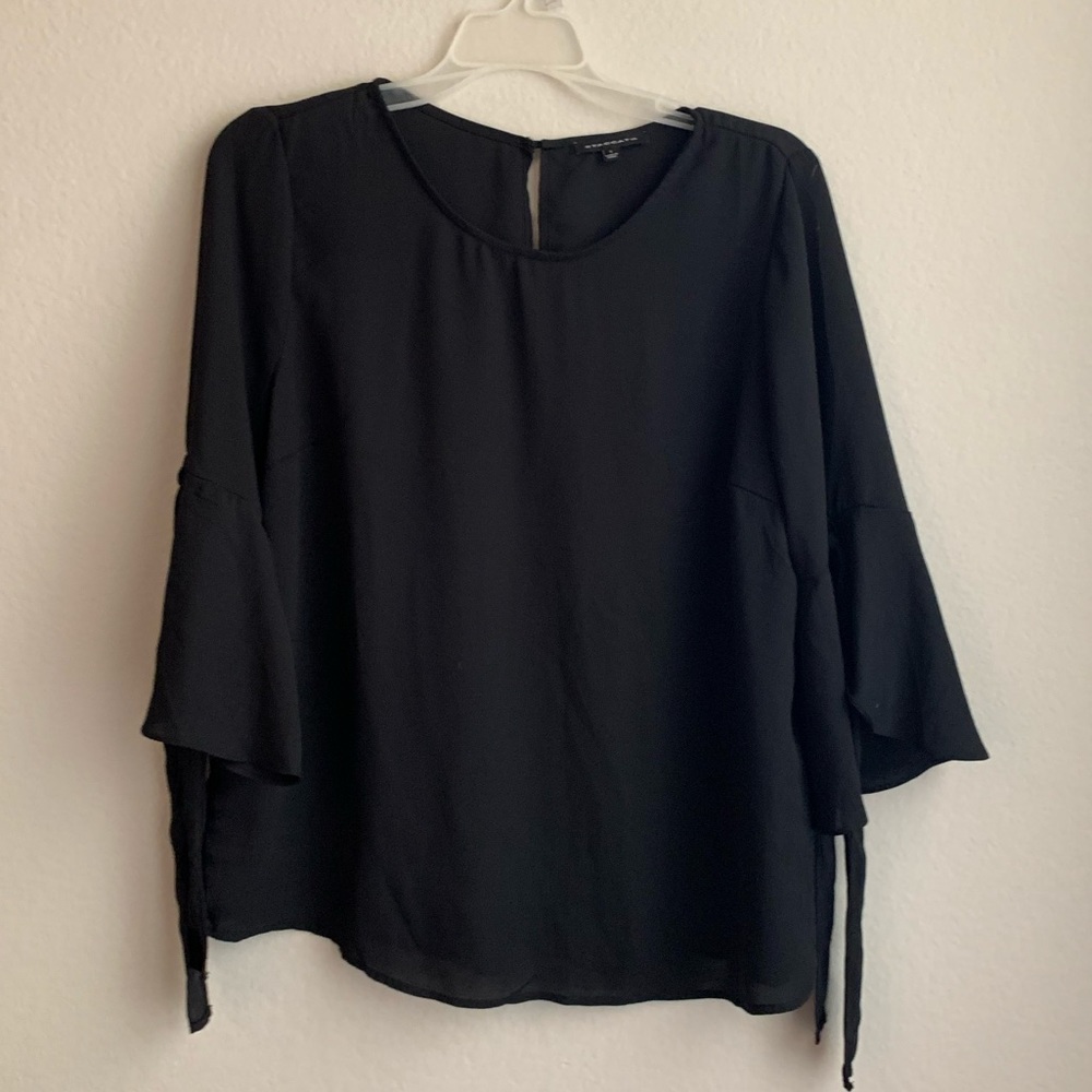 Black Dress Blouse • 3/4 Sleeve • Staccato